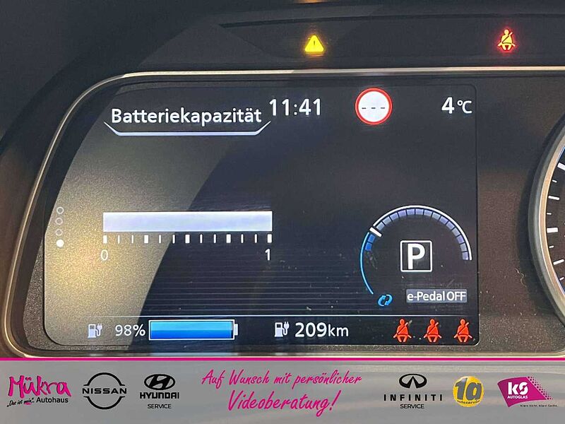 Nissan Leaf (ZE1) MY21 40kwH Allwetter Klima Rückfahrkamera